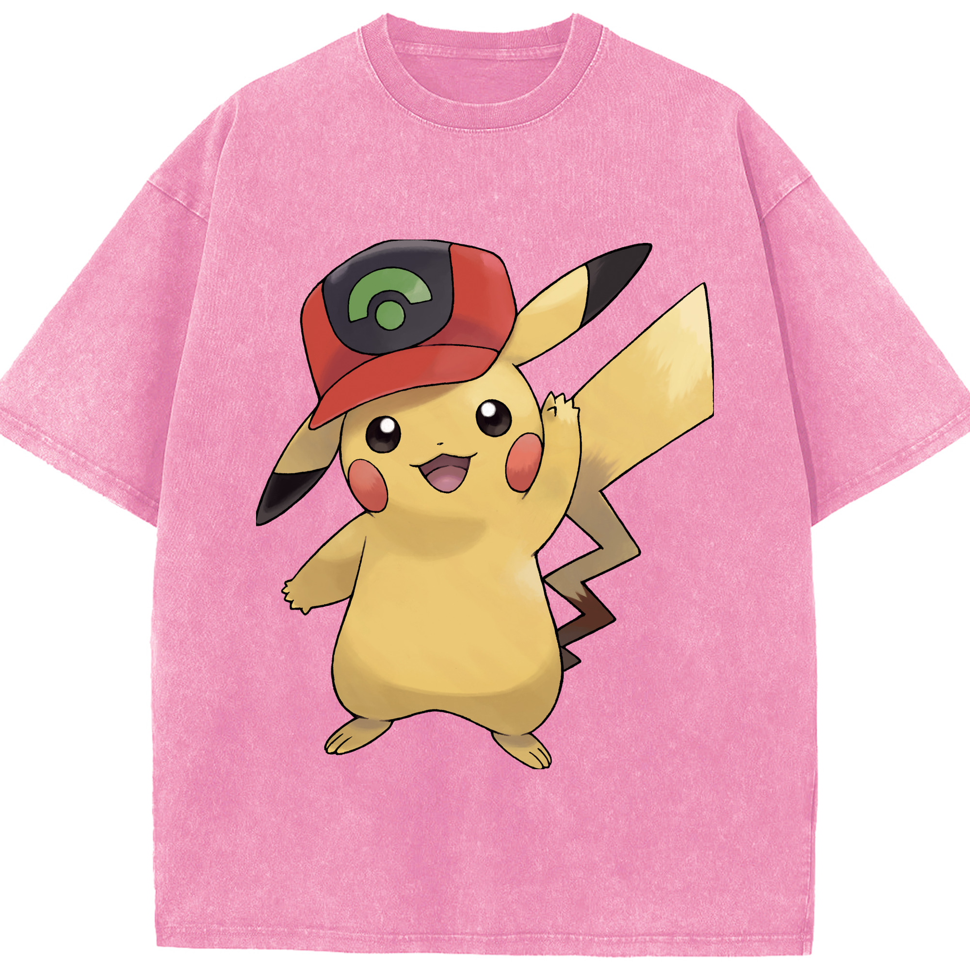 （画像用） ポケットモンスター Pokémon 綿100% ヴィンテージ風 半袖Tシャツ（フロントプリント）